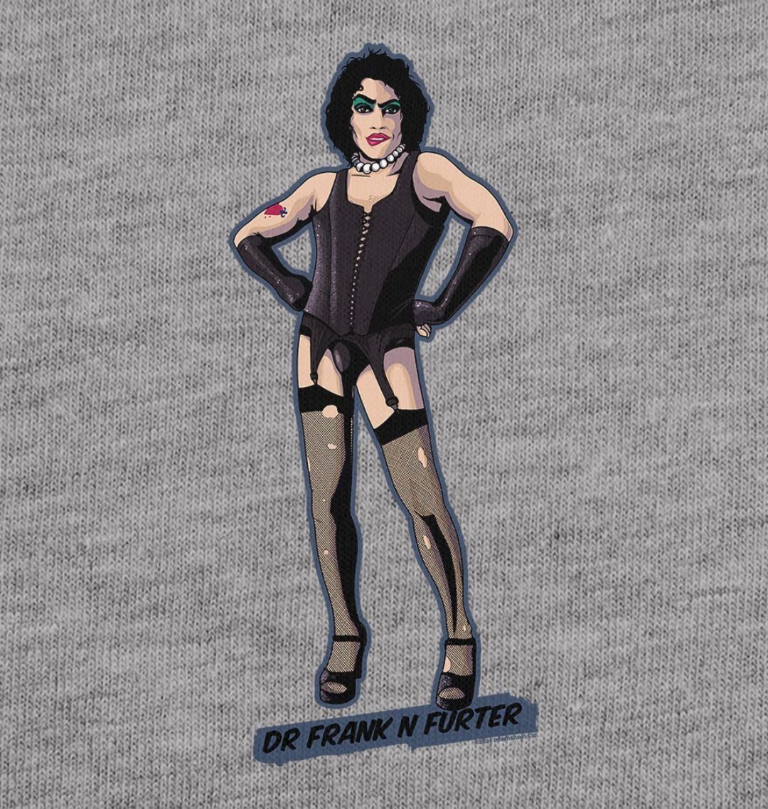 Rocky Horror Show Dr Frank N Furter Tights And Heels Adult T-Shirt-Rocky Horror Merch Store