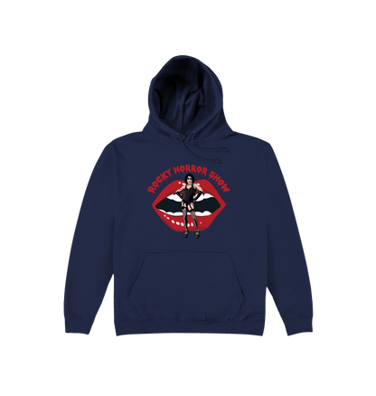 Rocky Horror Show Dr Frank N Furter Mouth Logo Adult Hooded Sweatshirt-Rocky Horror Merch Store