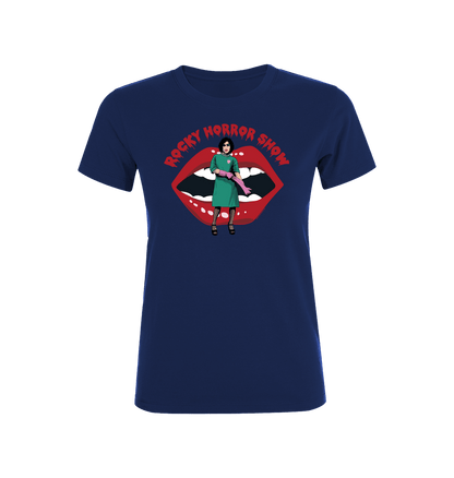 Rocky Horror Show Dr Frank N Furter Gloves Mouth Logo Women's T-Shirt-Rocky Horror Merch Store