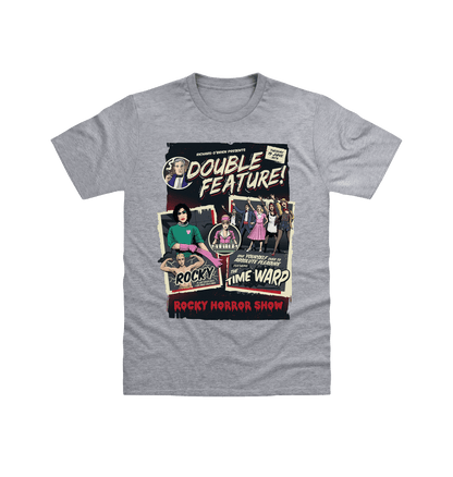 Rocky Horror Show Double Feature Posters Adult T-Shirt-Rocky Horror Merch Store