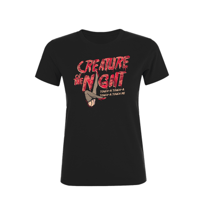 Rocky Horror Show Creature Of The Night Legs Touch-A Light Women's T-Shirt-Rocky Horror Merch Store