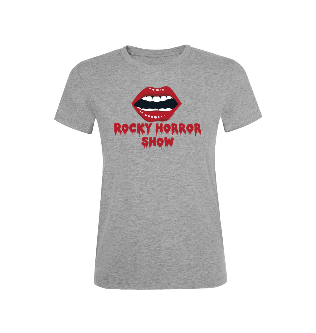 Rocky Horror Show Open Glossy Lips Women's T-Shirt-Rocky Horror Merch Store