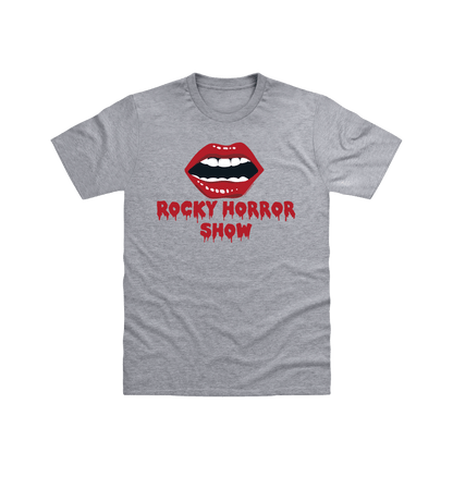 Rocky Horror Show Open Glossy Lips Adult T-Shirt-Rocky Horror Merch Store