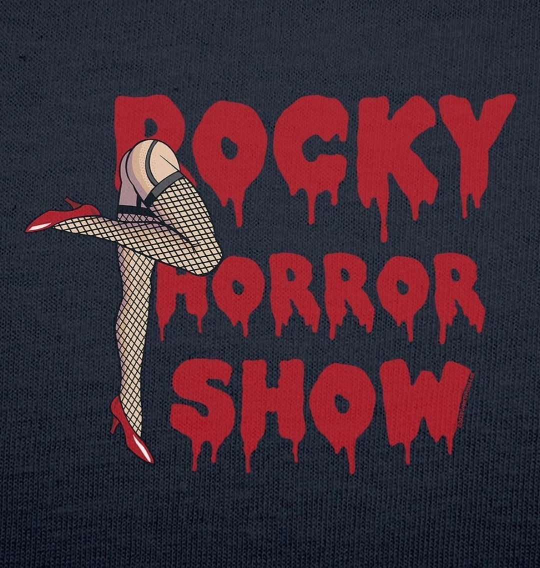 Rocky Horror Show Legs With Logo Block Women's T-Shirt-Rocky Horror Merch Store