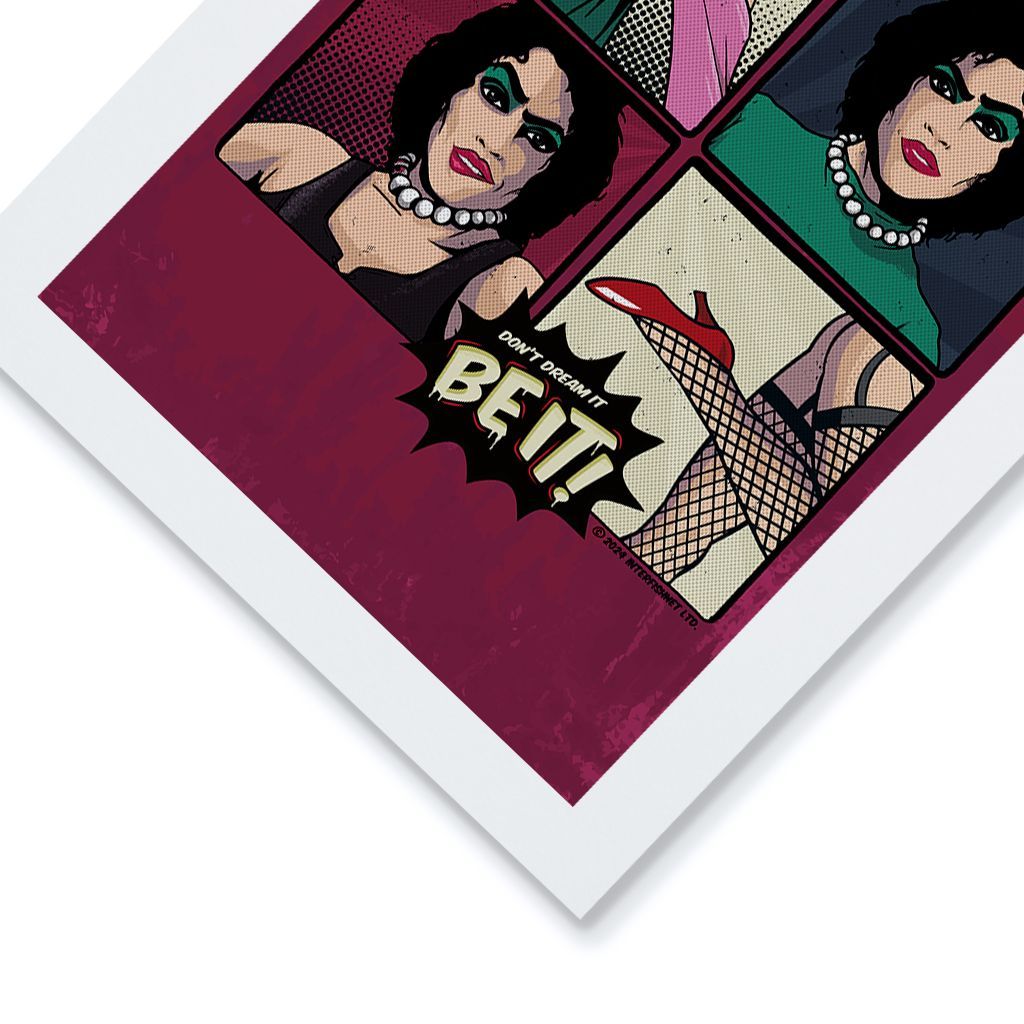 Rocky Horror Show Don't Dream Be It Pop Art Frank N Furter A3 Print-Rocky Horror Merch Store