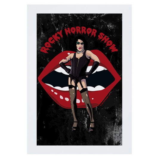 Rocky Horror Show Dr Frank N Furter Lips A3 Print-Rocky Horror Merch Store