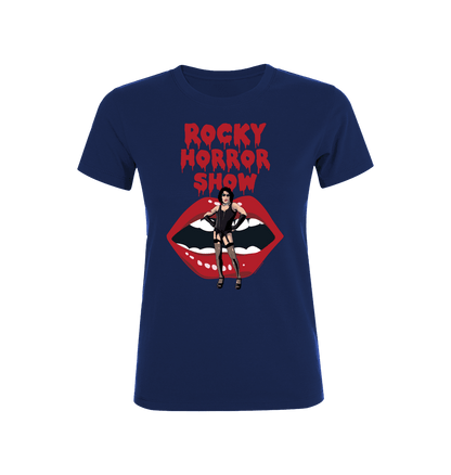 Rocky Horror Show Dr Frank N Furter With Lips Women's T-Shirt-Rocky Horror Merch Store