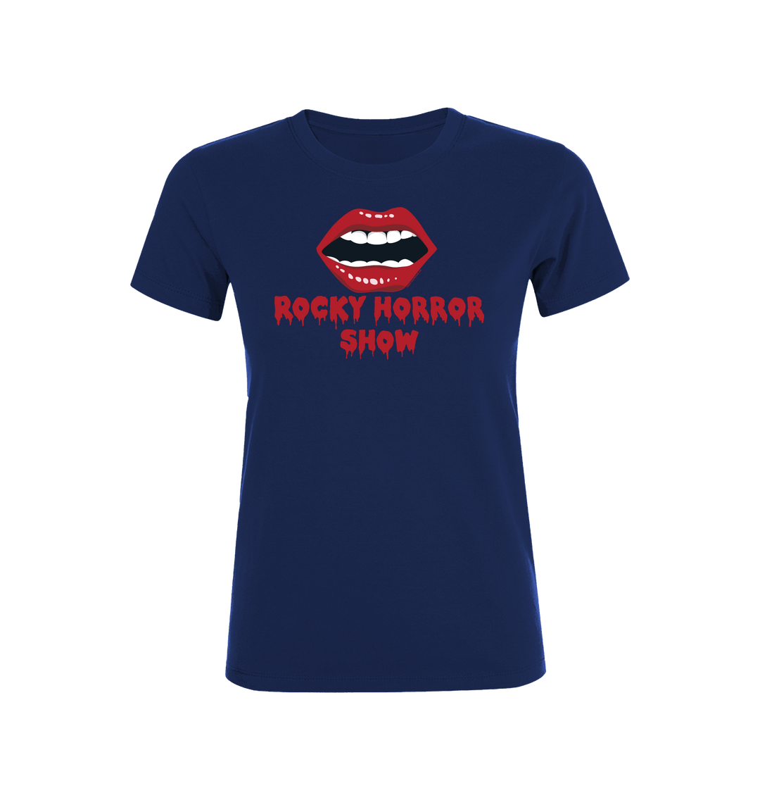 Rocky Horror Show Open Glossy Lips Women's T-Shirt-Rocky Horror Merch Store