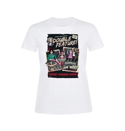 Rocky Horror Show Double Feature Posters Women's T-Shirt-Rocky Horror Merch Store