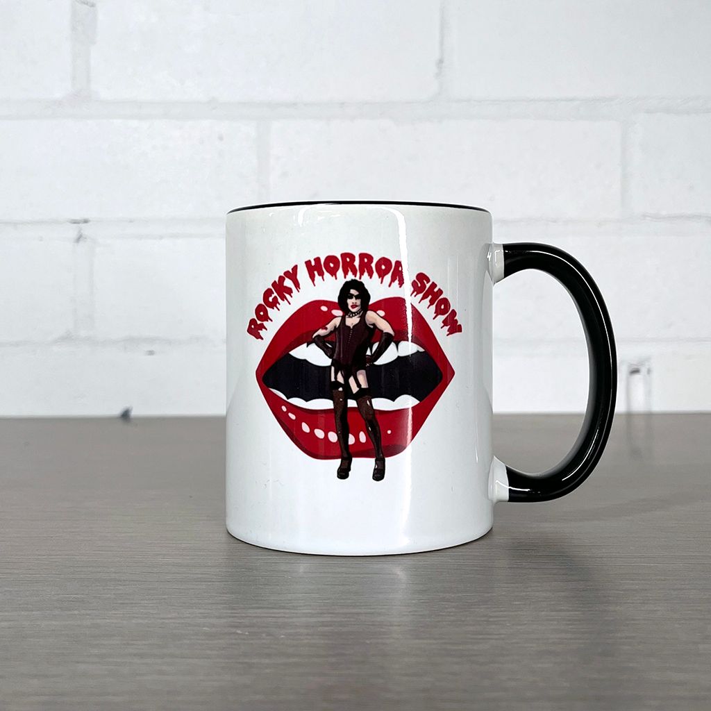 Rocky Horror Show Frank N Furter Mouth Logo Two Colour Mug-Rocky Horror Merch Store