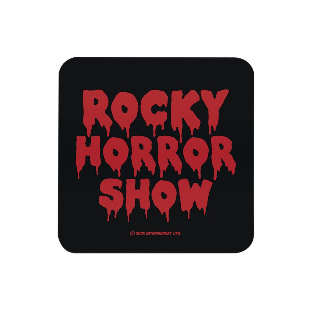 Rocky Horror Show Classic Text Logo Wooden Single Coaster-Rocky Horror Merch Store