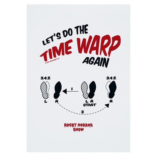 Rocky Horror Show Time Warp Dance Steps A3 Print-Rocky Horror Merch Store