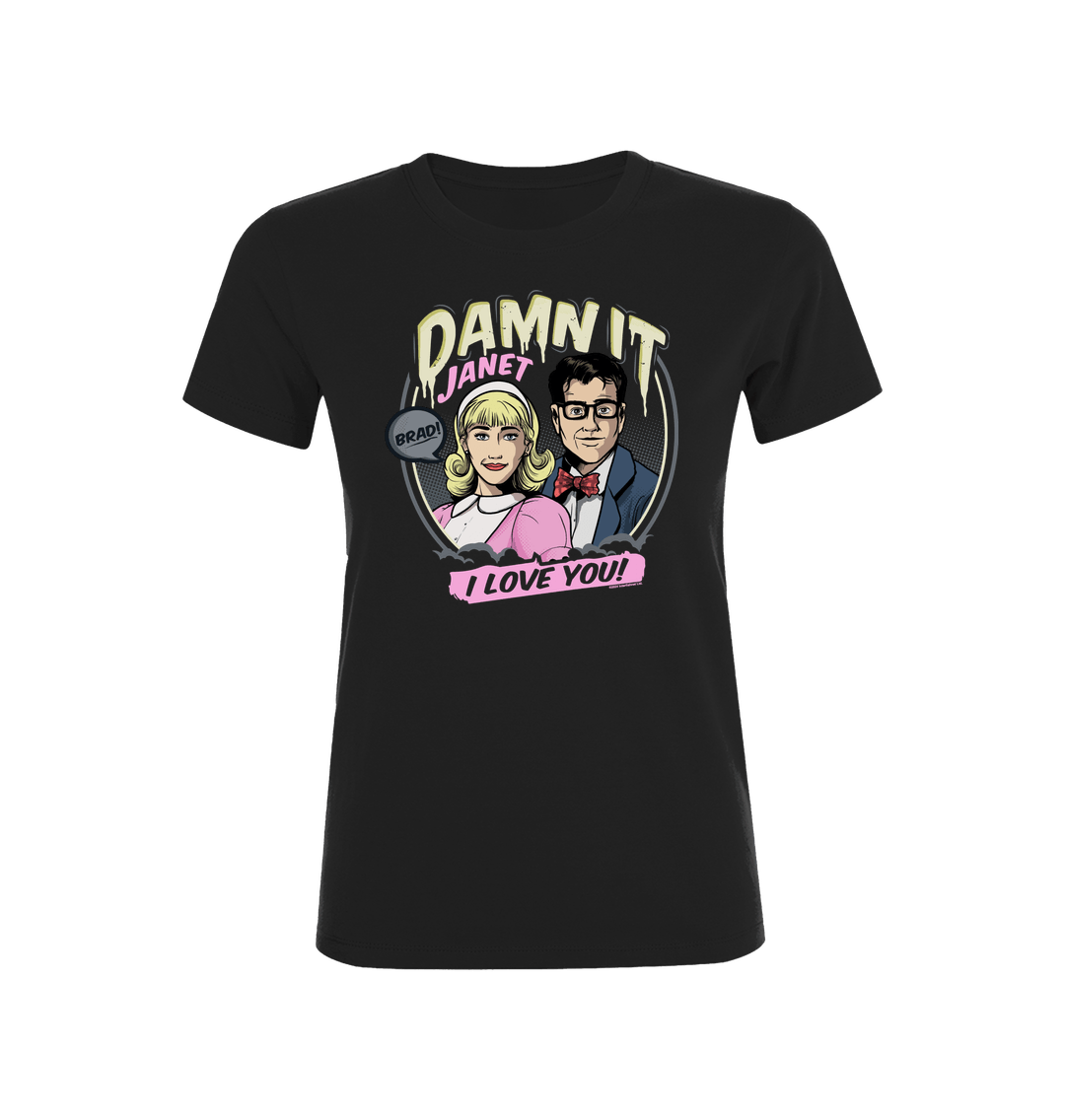 Rocky Horror Show Damn It Janet I Love You Women's T-Shirt-Rocky Horror Merch Store