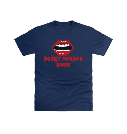 Rocky Horror Show Open Glossy Lips Adult T-Shirt-Rocky Horror Merch Store