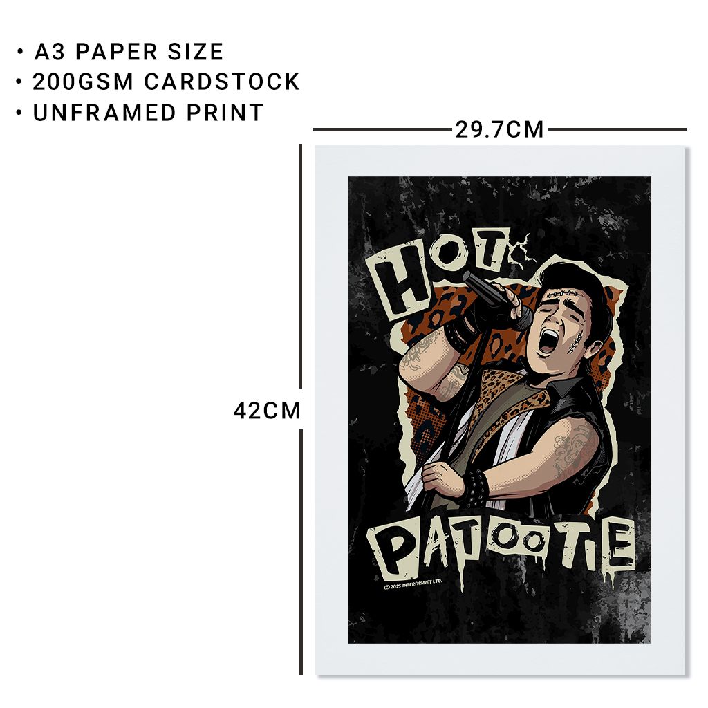 Rocky Horror Show Hot Patootie Eddie A3 Print-Rocky Horror Merch Store