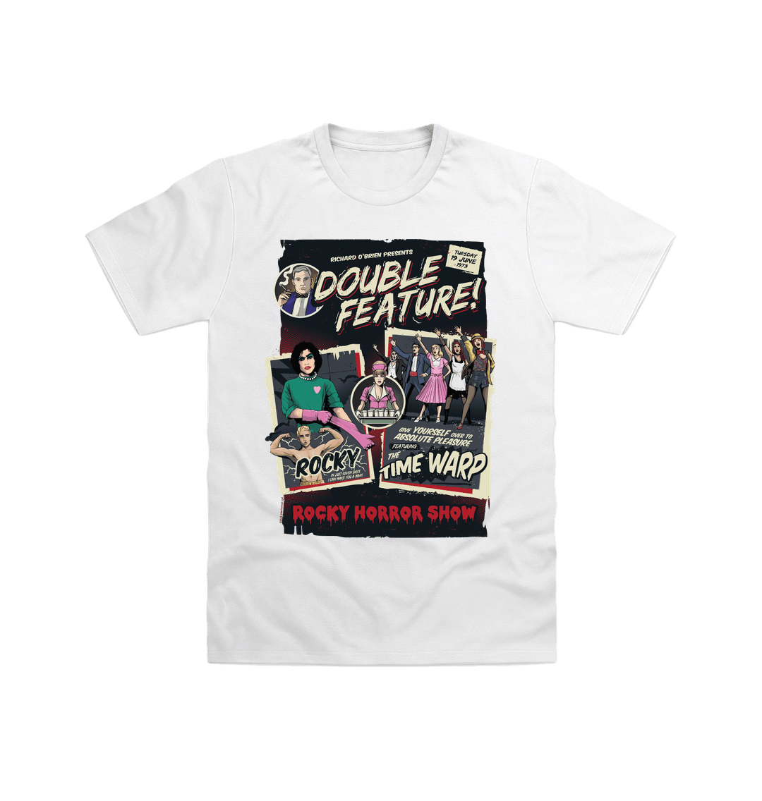 Rocky Horror Show Double Feature Posters Adult T-Shirt-Rocky Horror Merch Store