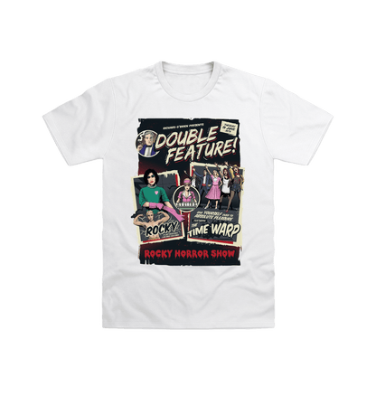 Rocky Horror Show Double Feature Posters Adult T-Shirt-Rocky Horror Merch Store