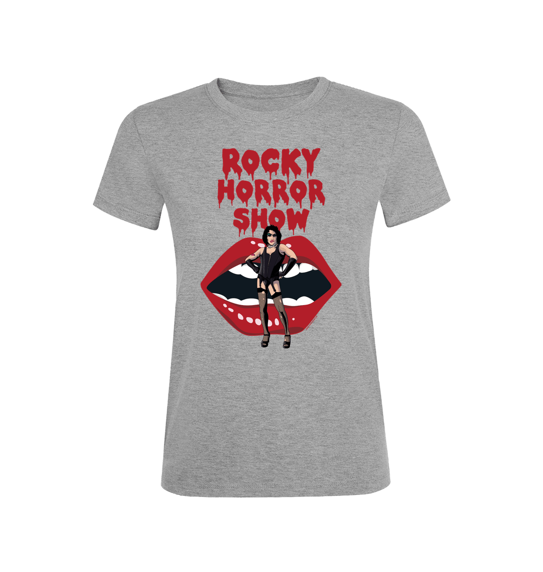 Rocky Horror Show Dr Frank N Furter With Lips Women's T-Shirt-Rocky Horror Merch Store