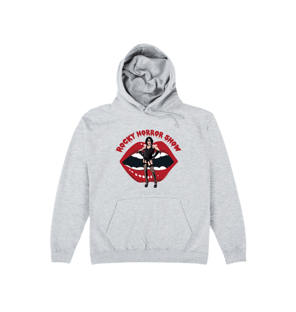 Rocky Horror Show Dr Frank N Furter Mouth Logo Adult Hooded Sweatshirt-Rocky Horror Merch Store