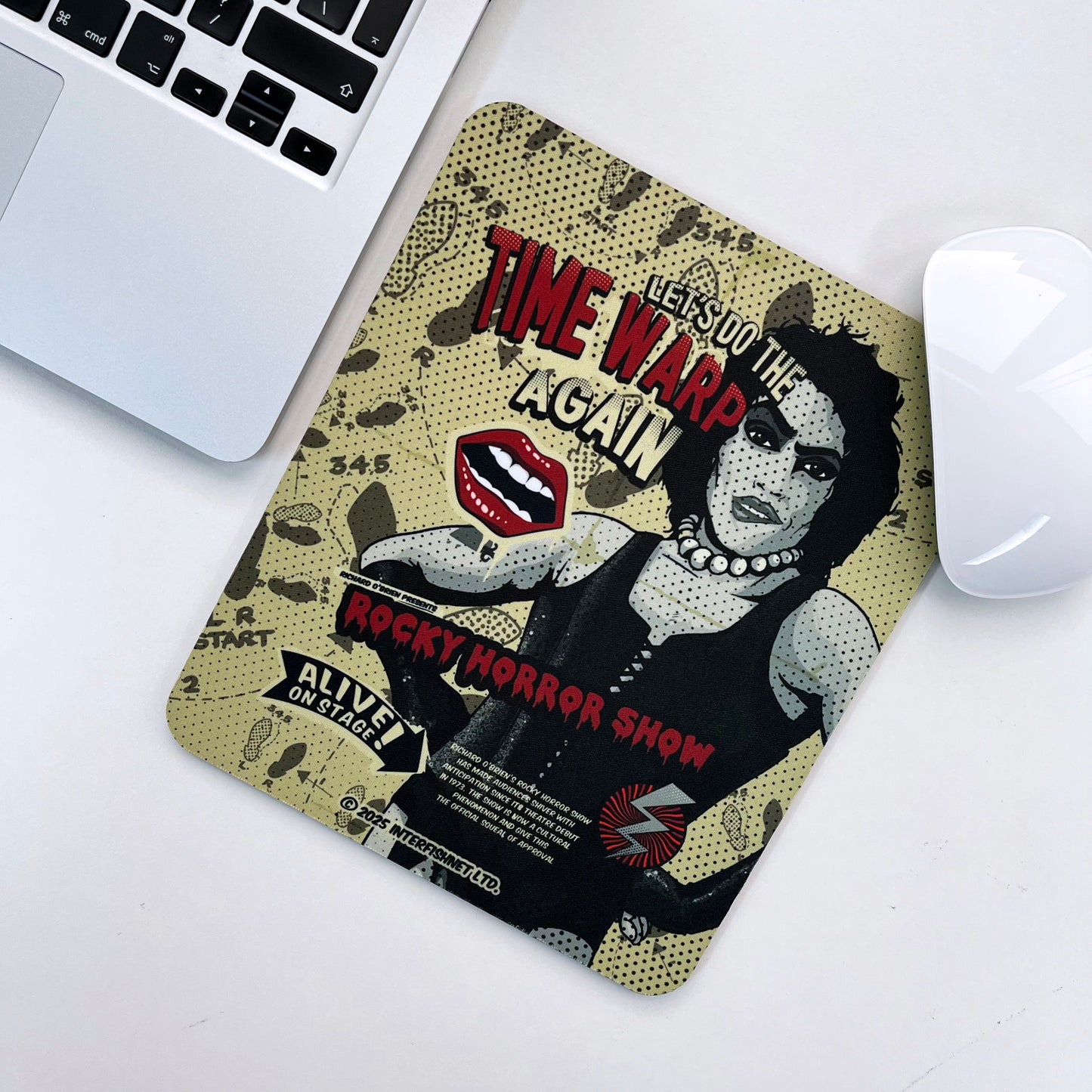 Rocky Horror Show Dr Frank N Furter Time Warp Alive On Stage Mouse Pad-Rocky Horror Merch Store