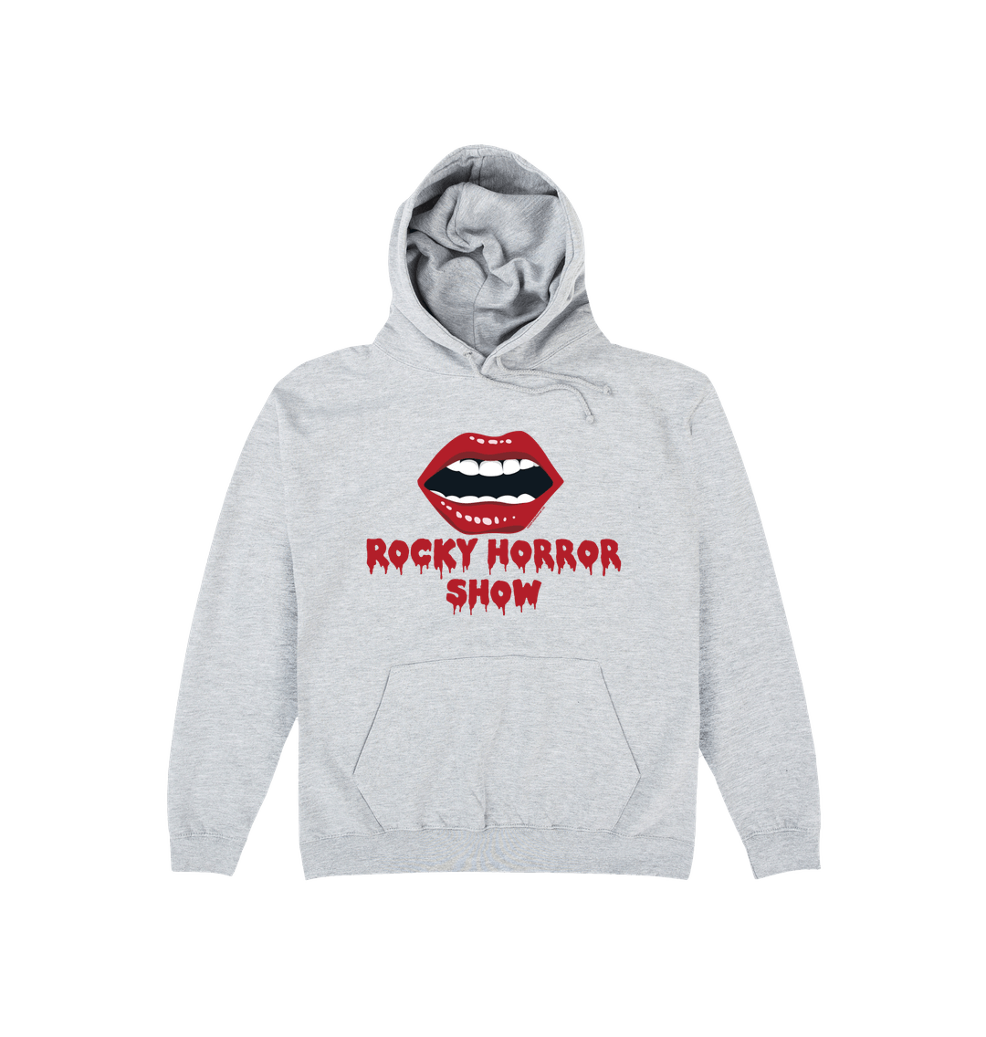 Rocky Horror Show Open Glossy Lips Adult Hooded Sweatshirt-Rocky Horror Merch Store