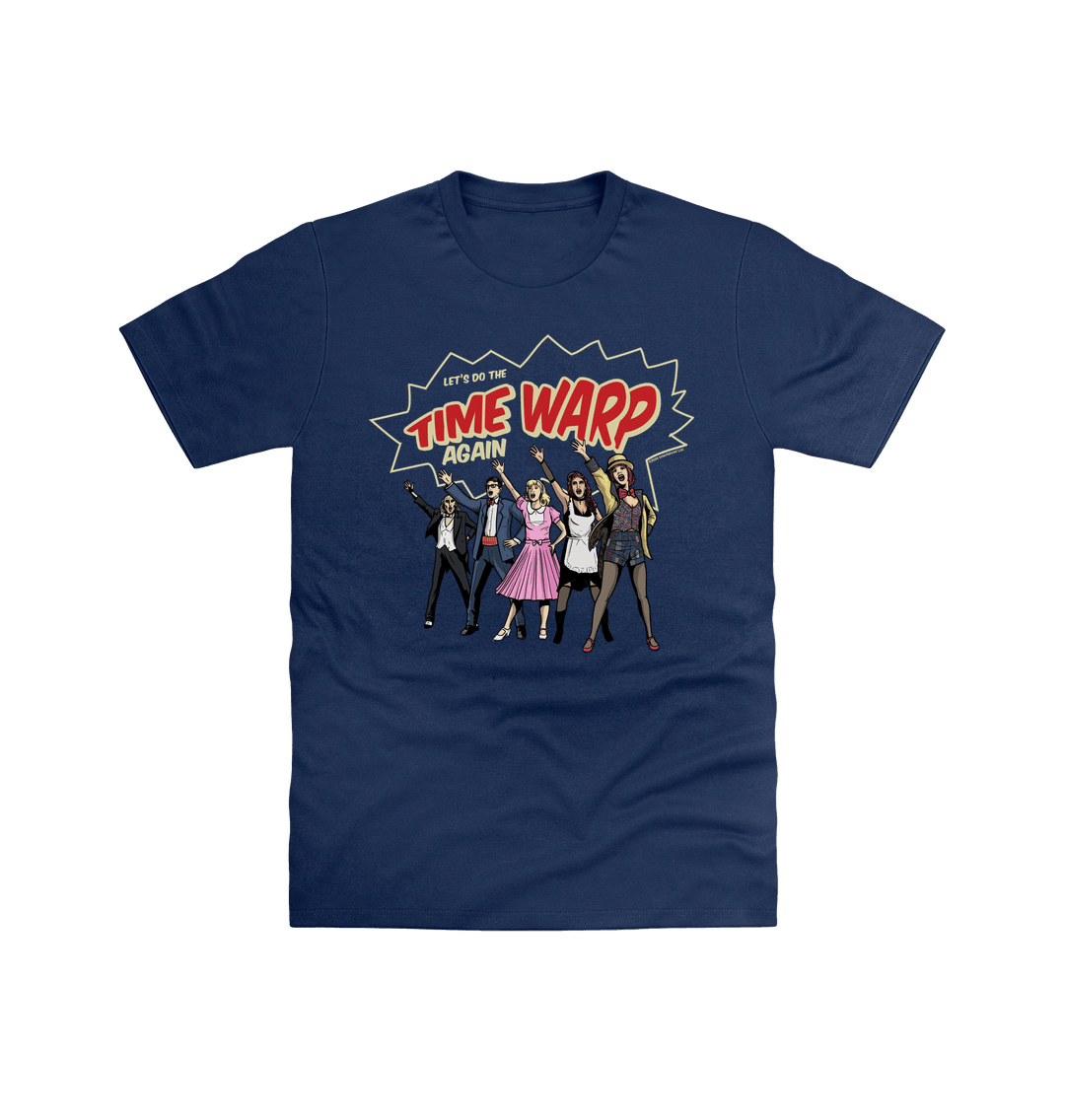 Rocky Horror Show Time Warp Lineup Adult T-Shirt-Rocky Horror Merch Store