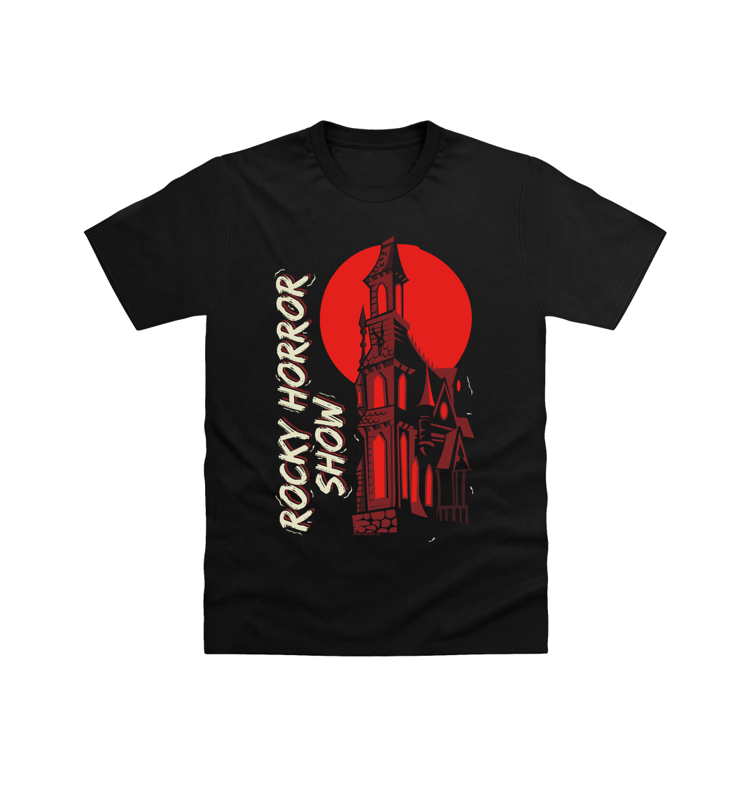 Rocky Horror Show Castle Silhouette Adult T-Shirt-Rocky Horror Merch Store