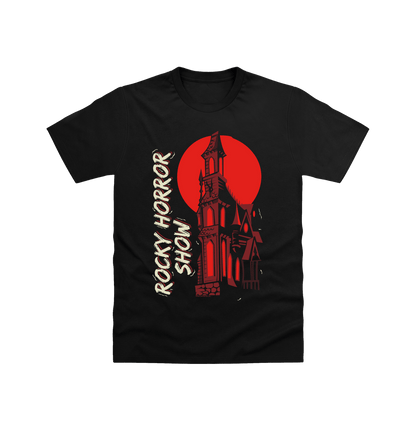 Rocky Horror Show Castle Silhouette Adult T-Shirt-Rocky Horror Merch Store