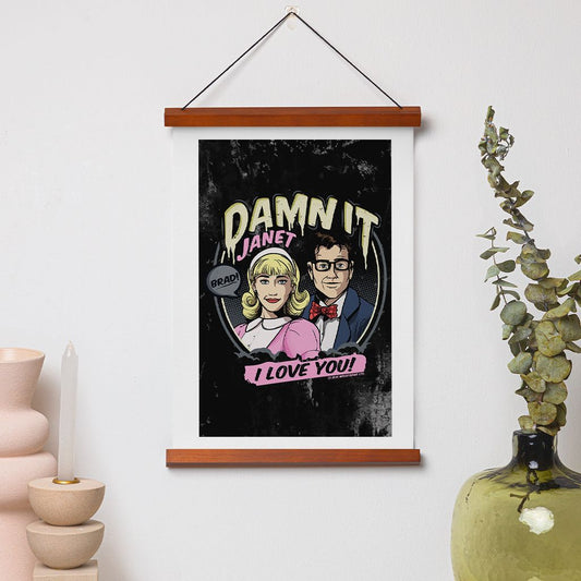 Rocky Horror Show Damn It Janet Brad & Janet I Love You! A3 Print-Rocky Horror Merch Store