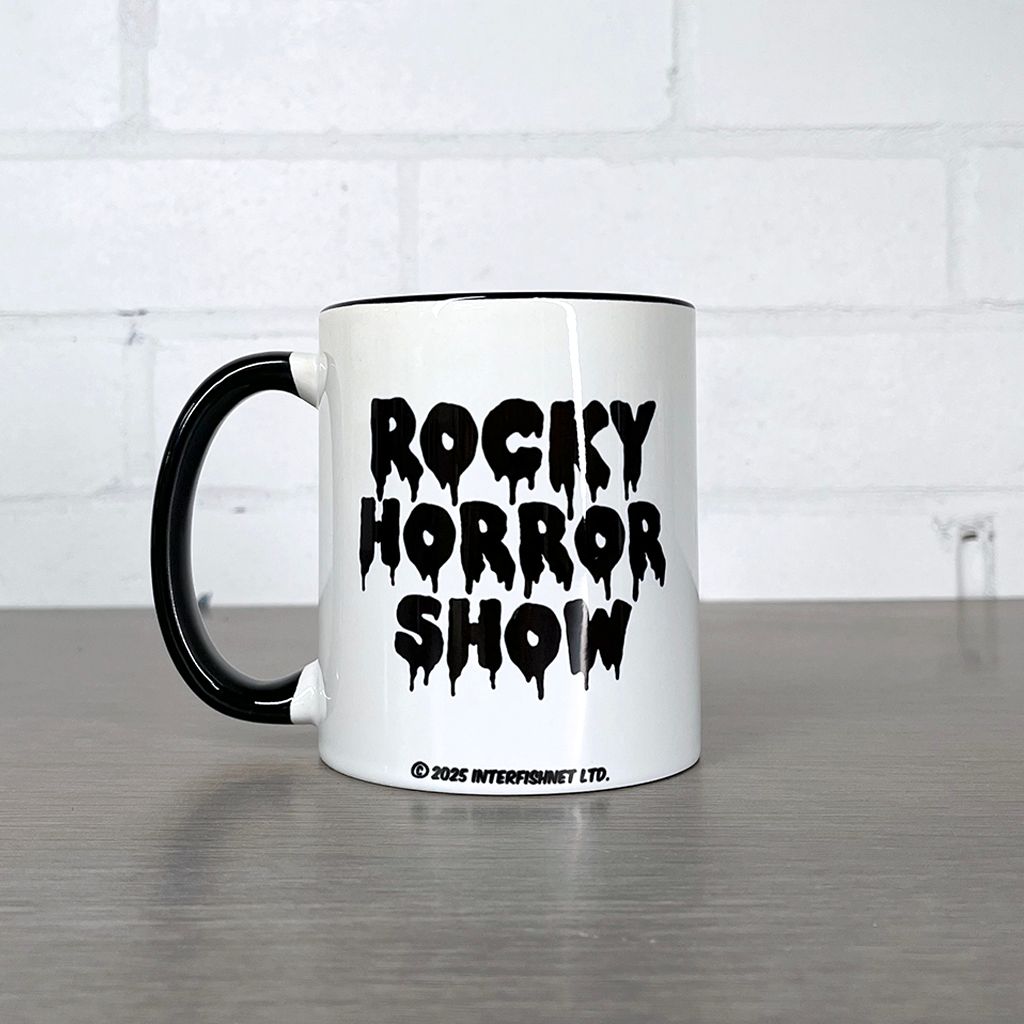 Rocky Horror Show Black Logo Eddie Hot Patootie Two Colour Mug-Rocky Horror Merch Store