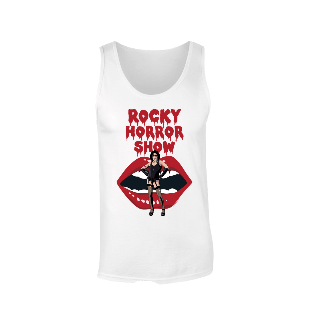 Rocky Horror Show Dr Frank N Furter With Lips Adult Vest-Rocky Horror Merch Store