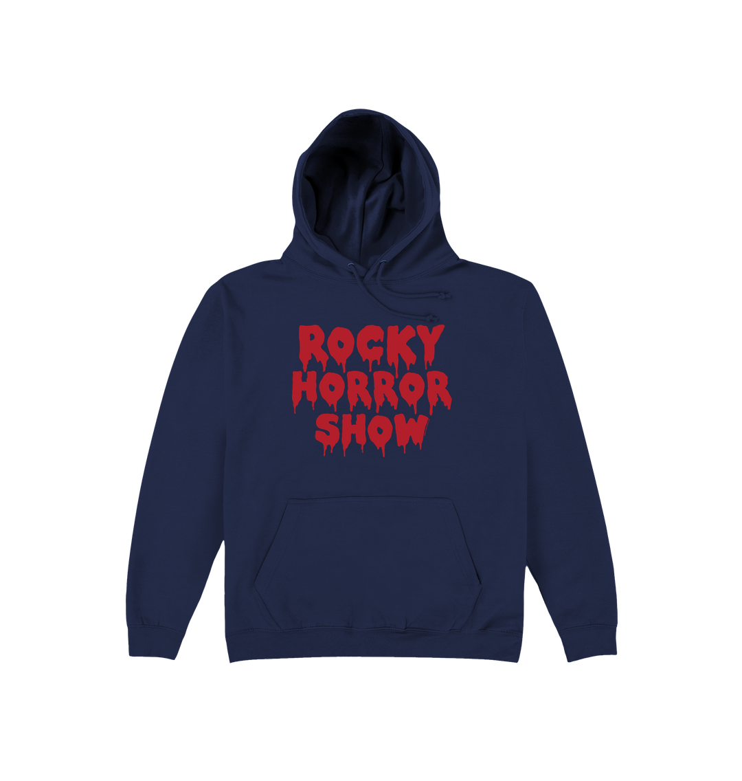 Rocky Horror Show Main Title Block Adult Hooded Sweatshirt-Rocky Horror Merch Store