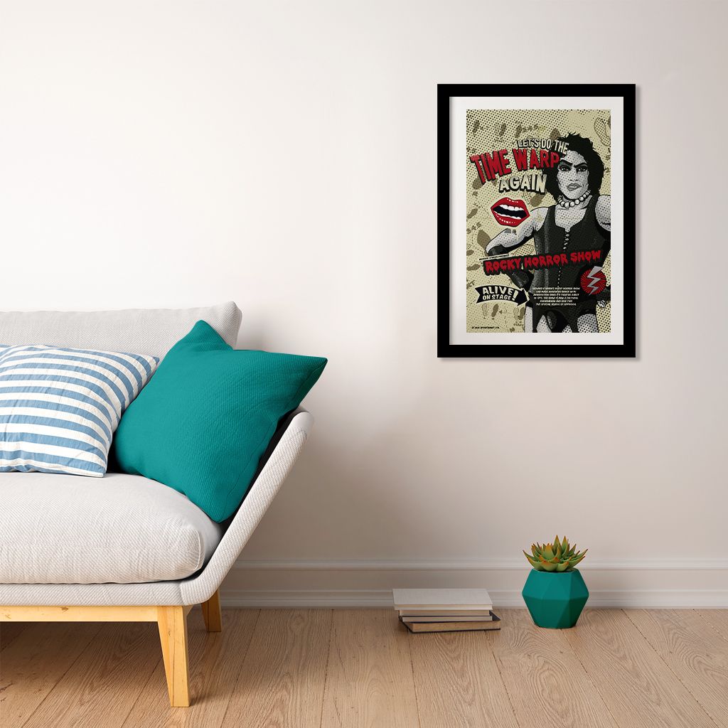 Rocky Horror Show Let's Do The Time Warp Again Dr Frank N Furter A3 Print-Rocky Horror Merch Store