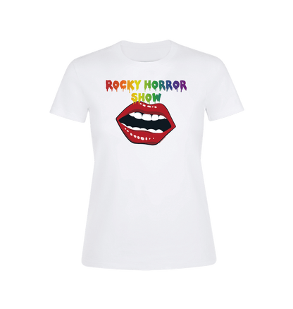 Rocky Horror Show Open Mouth Pride Logo Women's T-Shirt-Rocky Horror Merch Store