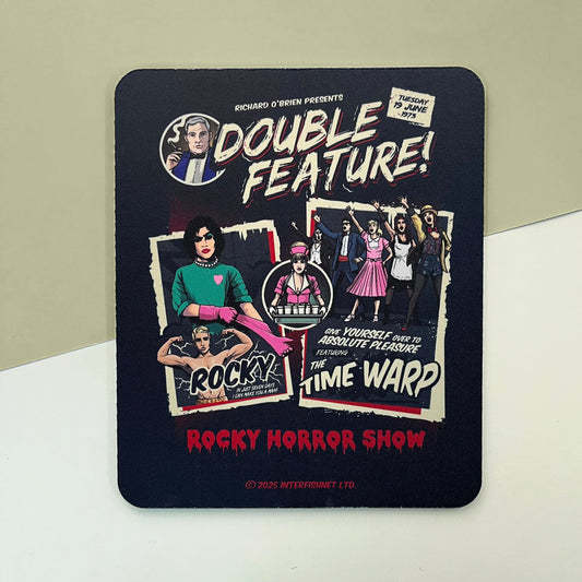 Rocky Horror Show Double Feature Ft. The Time Warp Mouse Pad-Rocky Horror Merch Store