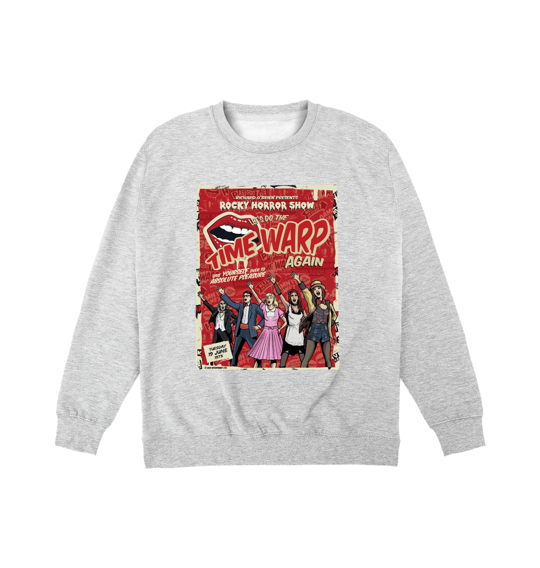 Rocky Horror Show Richard O'Brien Presents Time Warp Poster Sweatshirt-Rocky Horror Merch Store