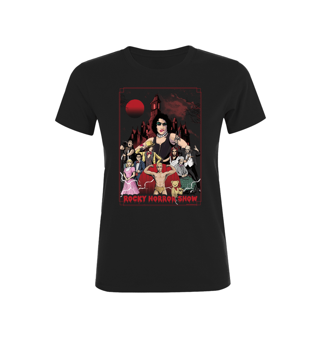 Rocky Horror Show Poster Art Women's T-Shirt-Rocky Horror Merch Store