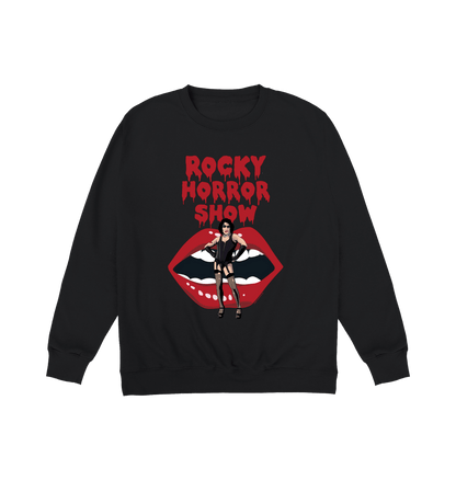 Rocky Horror Show Dr Frank N Furter With Lips Sweatshirt-Rocky Horror Merch Store