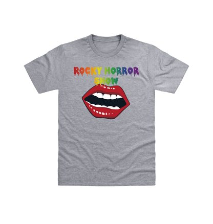 Rocky Horror Show Open Mouth Pride Logo Adult T-Shirt-Rocky Horror Merch Store