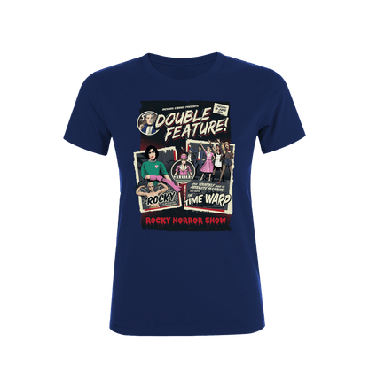 Rocky Horror Show Double Feature Posters Women's T-Shirt-Rocky Horror Merch Store