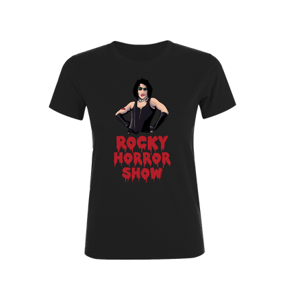 Rocky Horror Show Dr Frank N Furter Logo Pose Women's T-Shirt-Rocky Horror Merch Store