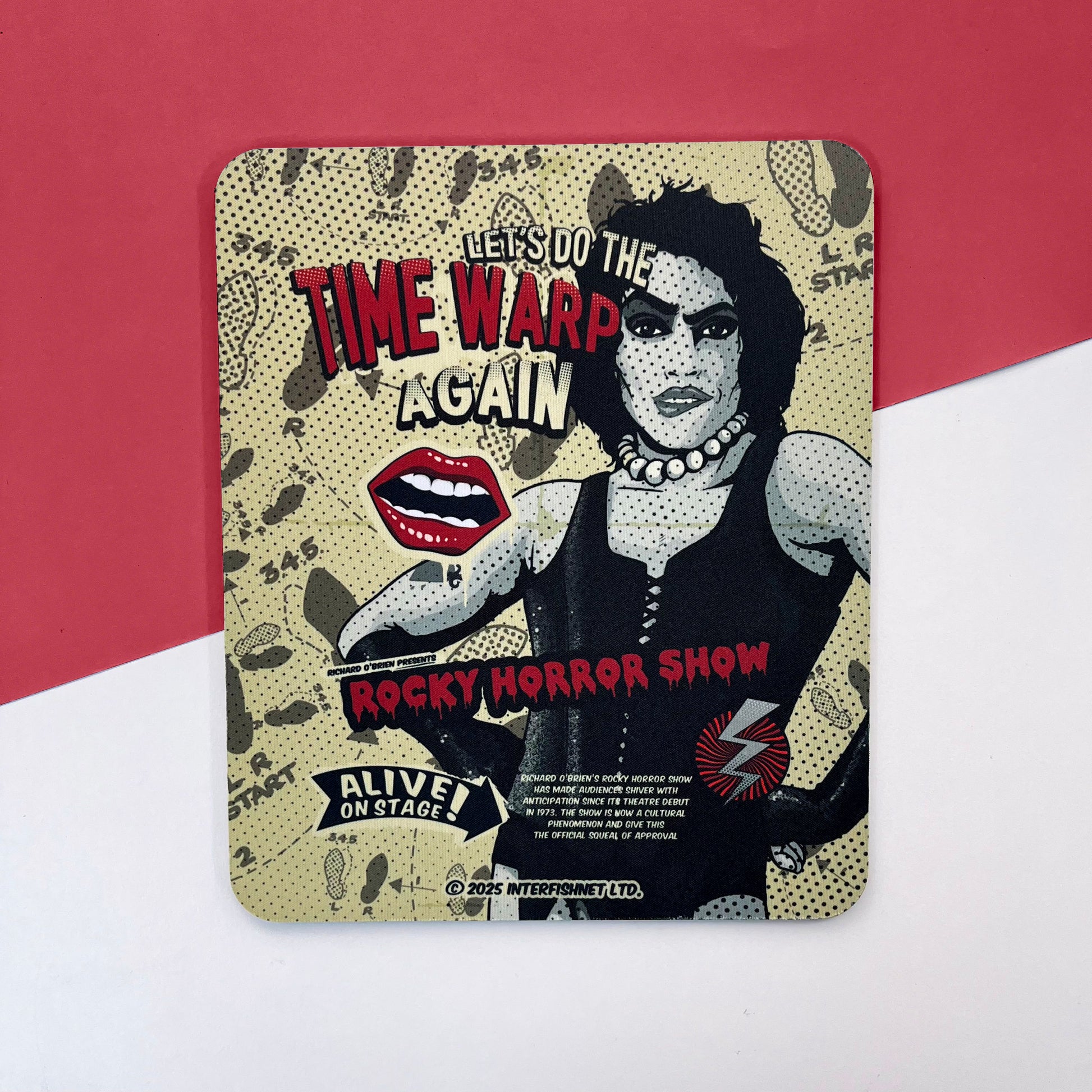 Rocky Horror Show Dr Frank N Furter Time Warp Alive On Stage Mouse Pad-Rocky Horror Merch Store