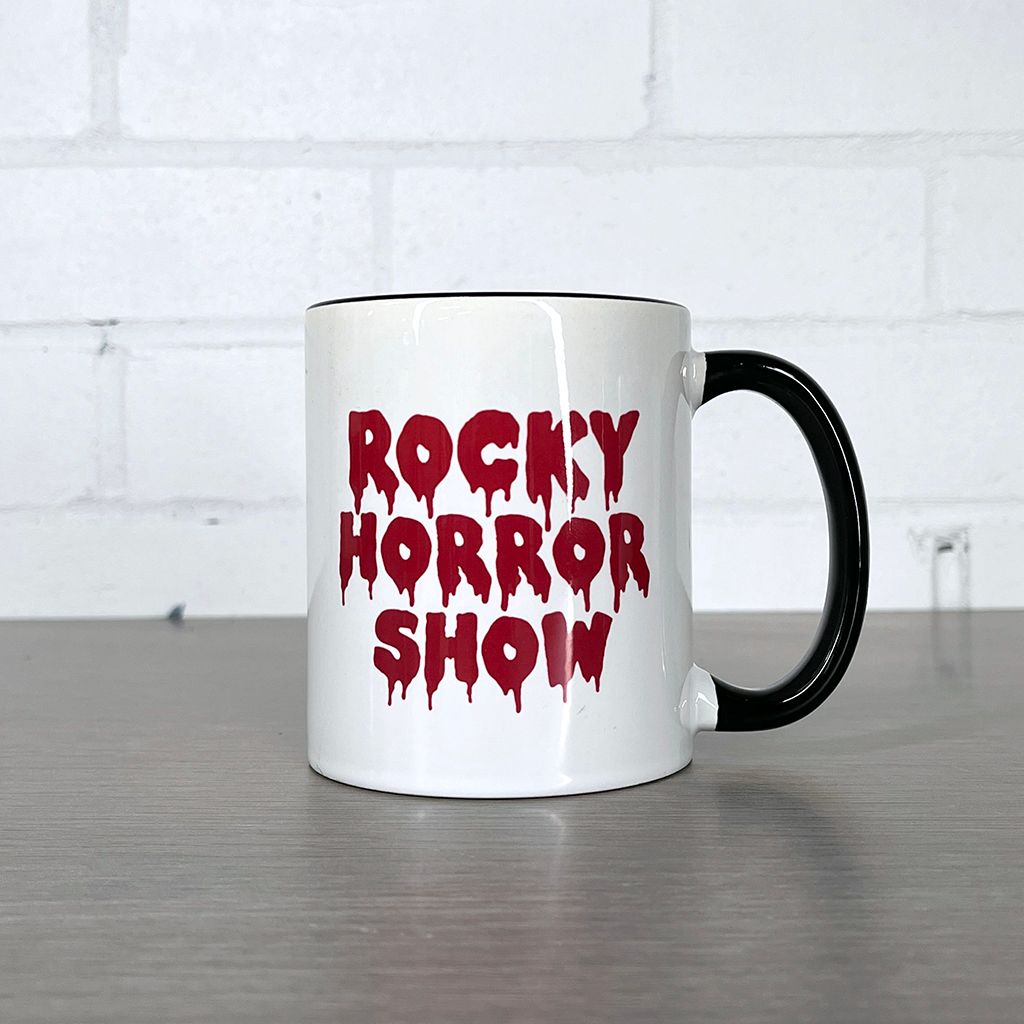 Rocky Horror Show Classic Text Logo & Lips Two Colour Mug-Rocky Horror Merch Store