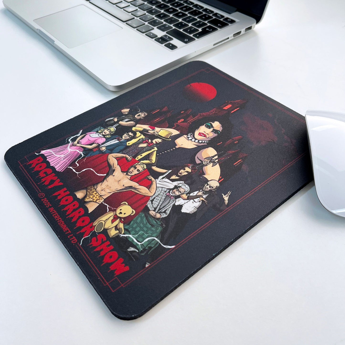 Rocky Horror Show Dr Frank N Furter & Co Castle Background Mouse Pad-Rocky Horror Merch Store