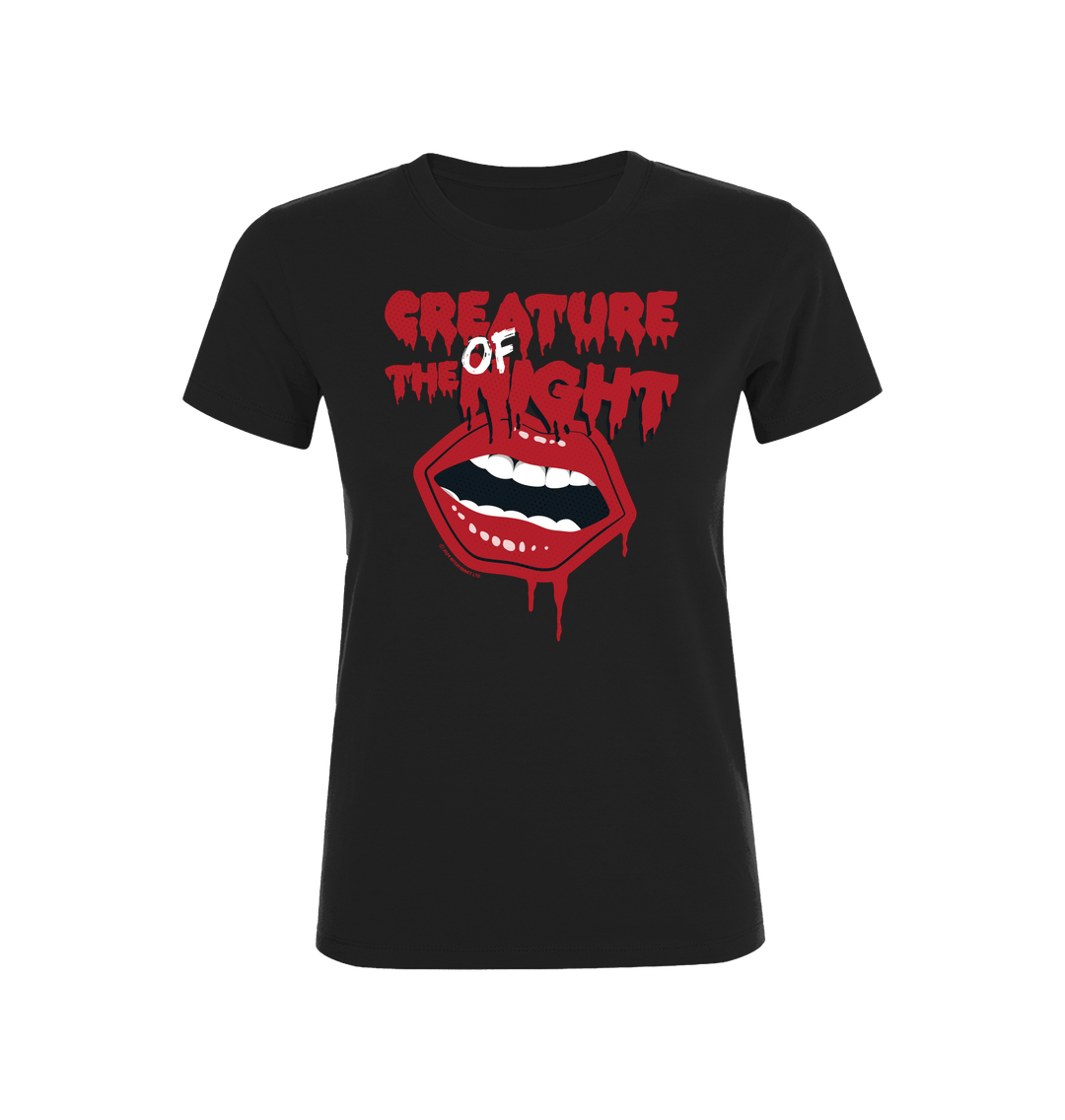 Rocky Horror Show Creature Of The Night Mouth Women's T-Shirt-Rocky Horror Merch Store