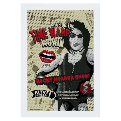 Rocky Horror Show Let's Do The Time Warp Again Dr Frank N Furter A4 Print-Rocky Horror Merch Store