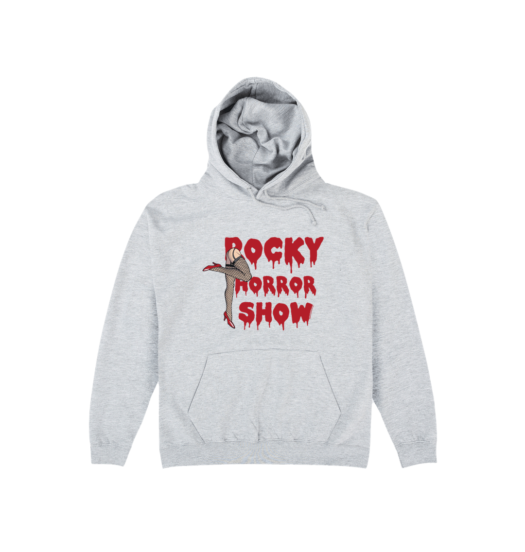 Rocky Horror Show Legs With Logo Block Adult Hooded Sweatshirt-Rocky Horror Merch Store