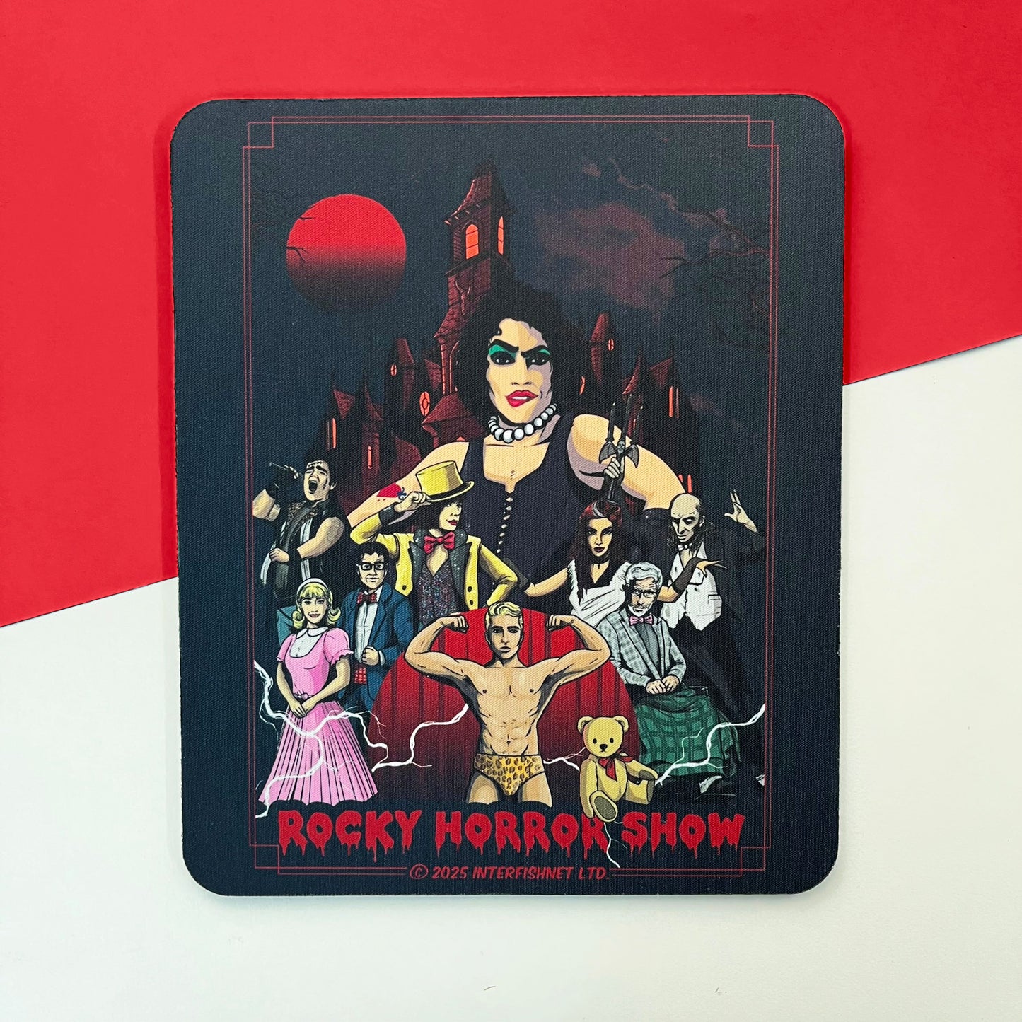 Rocky Horror Show Dr Frank N Furter & Co Castle Background Mouse Pad-Rocky Horror Merch Store