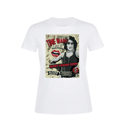 Rocky Horror Show Dr Frank N Furter Time Warp Alive On Stage Women's T-Shirt-Rocky Horror Merch Store