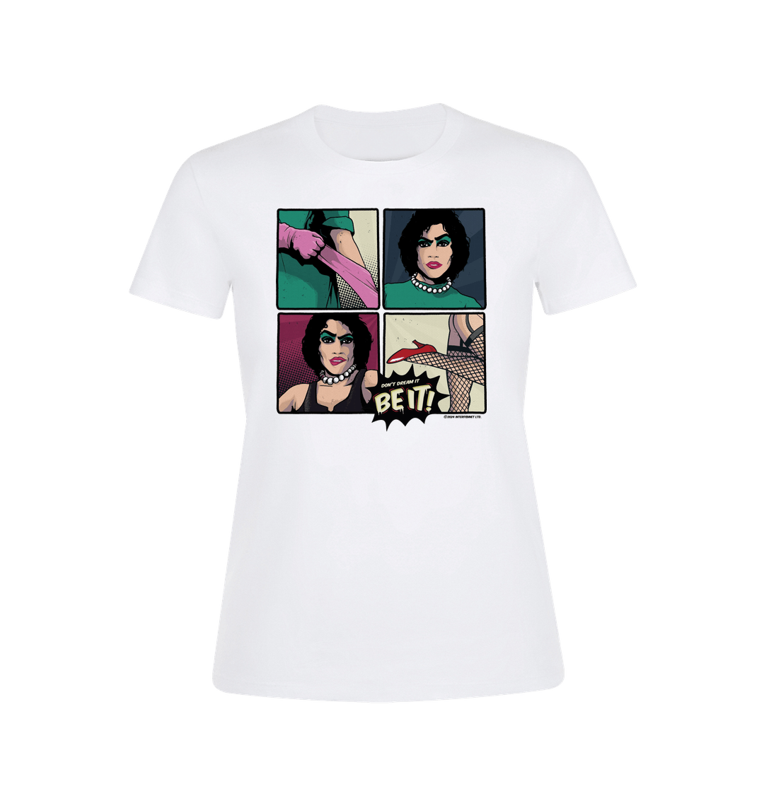 Rocky Horror Show Frank N Furter Don't Dream Be It Pop Art Women's T-Shirt-Rocky Horror Merch Store